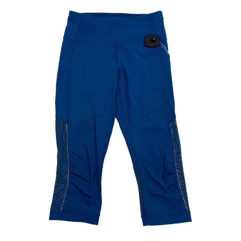 Fashion Design Blue Athletic Leggings Capris Lululemon, Size 4