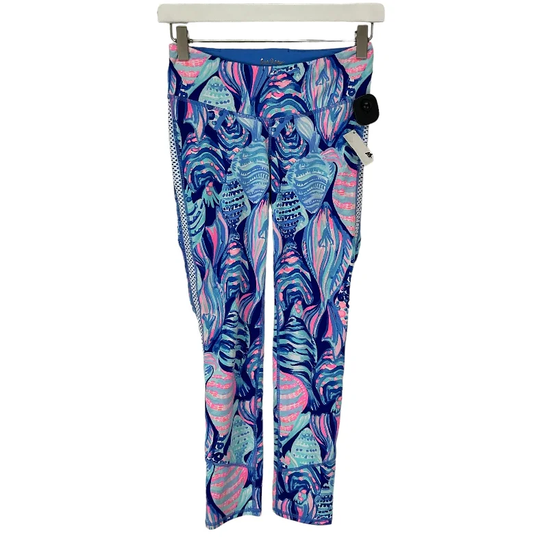 Eye-catching Personality Blue Athletic Leggings Lilly Pulitzer, Size Xs