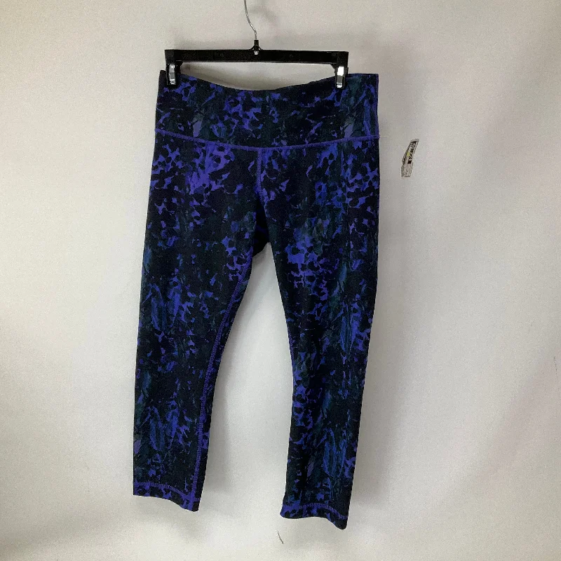 Soft Fabrics Blue Athletic Leggings Lululemon, Size 8