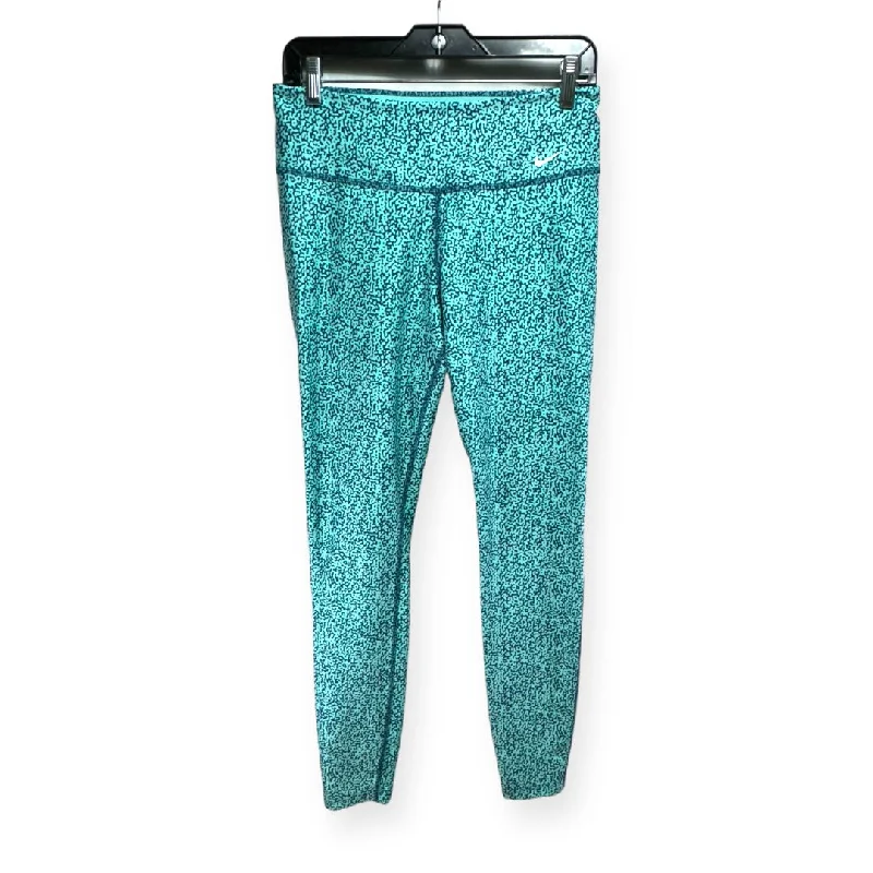 Street Fashion Blue Athletic Leggings Nike Apparel, Size M