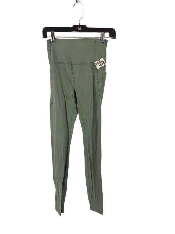 Elegant Fit Green Athletic Leggings All In Motion, Size S