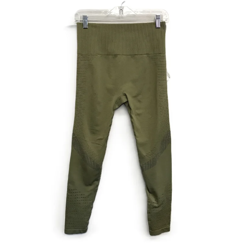 Cute Design Green Athletic Leggings, Size: M