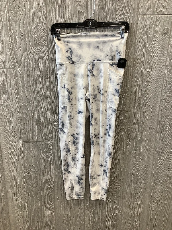 Trendy Comfort Wear Grey Athletic Leggings 90 Degrees By Reflex, Size M