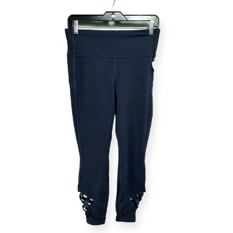 Unique Fashion Navy Athletic Leggings Athleta, Size M