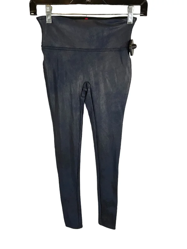 Single-shoulder Neck Design Navy Athletic Leggings Spanx, Size Xs