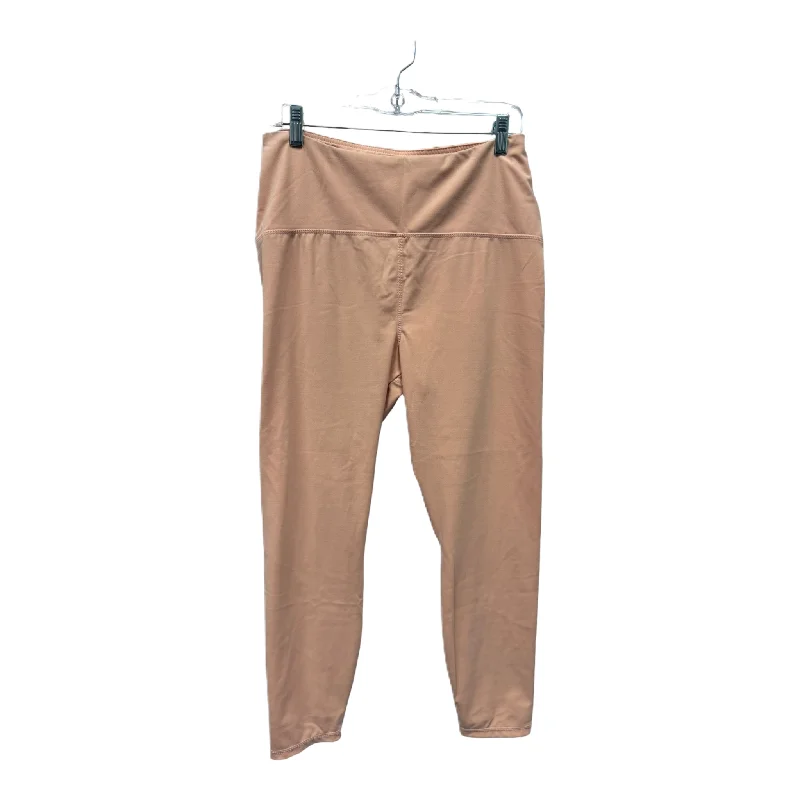 Breathable Design Orange Athletic Leggings By A New Day, Size: Xl