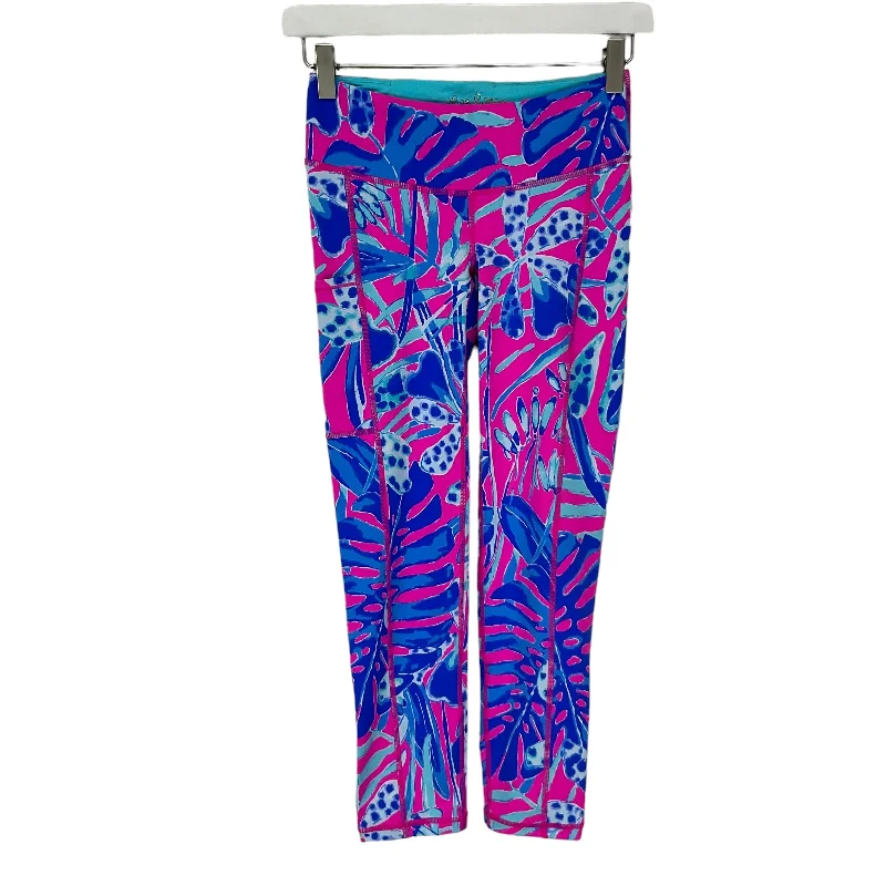British Fashion Pink Athletic Leggings Lilly Pulitzer, Size Xs