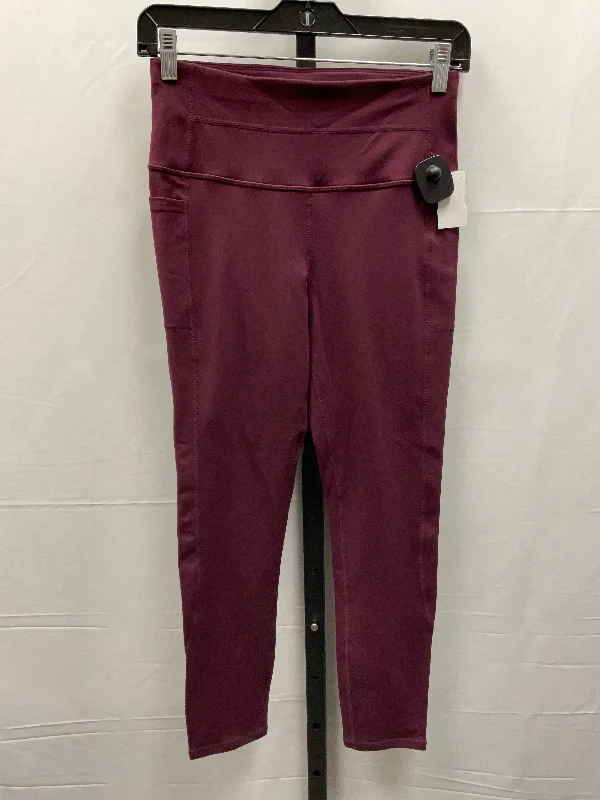 Spring Fashion Purple Athletic Leggings Skechers, Size S