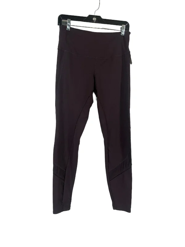 Fashionable Items Purple Athletic Leggings Tangerine, Size M