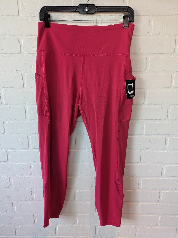 Fresh And Simple Red Athletic Leggings Gottex, Size 12