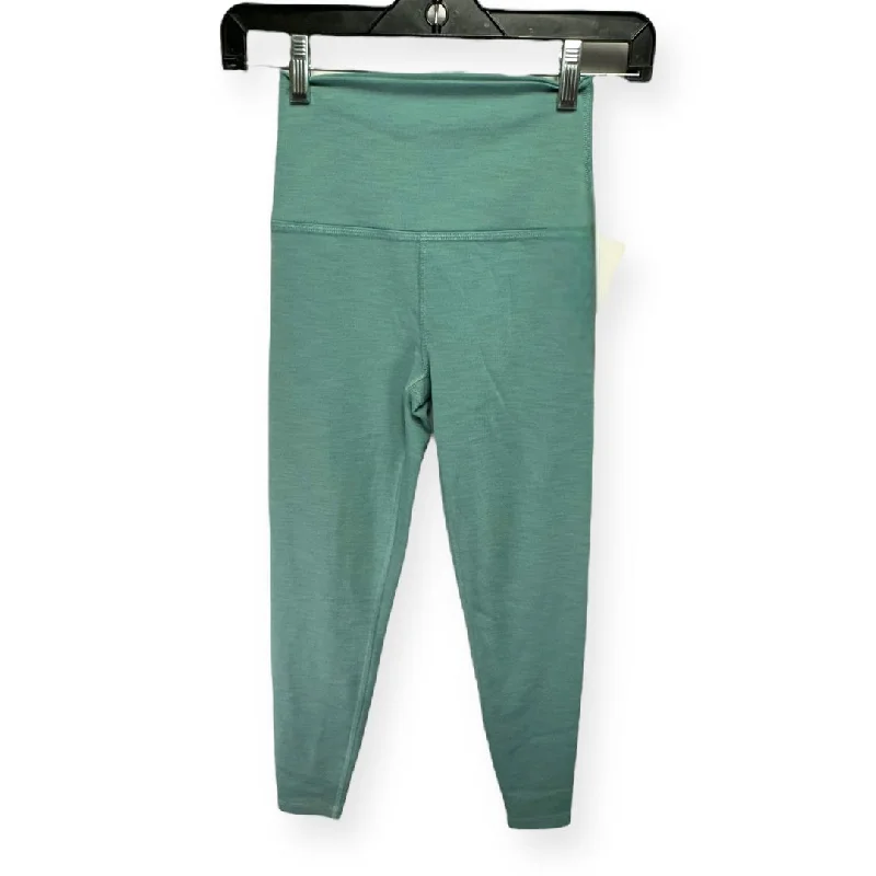 Light Fit Teal Athletic Leggings Beyond Yoga, Size S
