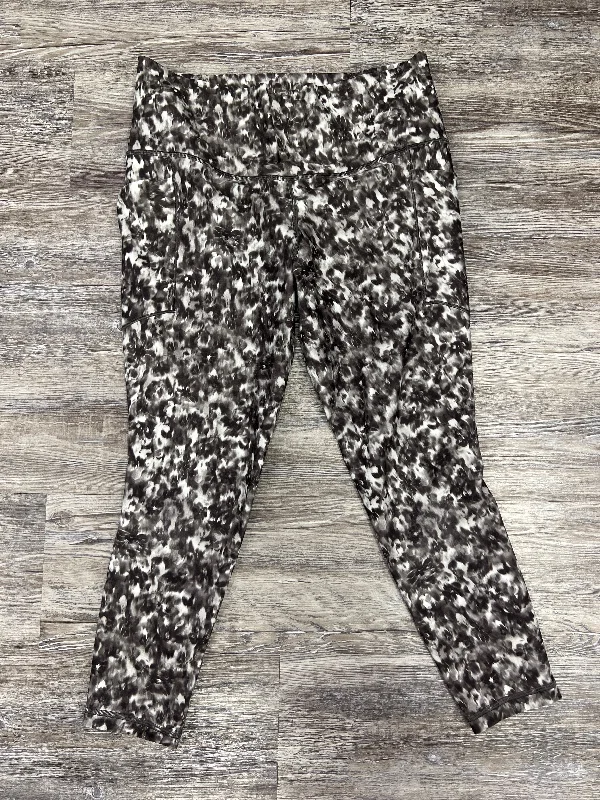 College Style Tie Dye Print Athletic Leggings Athleta, Size L