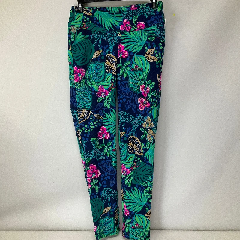 Ethnic Style Tropical Print Athletic Leggings Lilly Pulitzer, Size 0