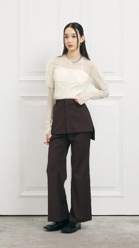 Stylish Wear 2-in-1 Flared Pants
