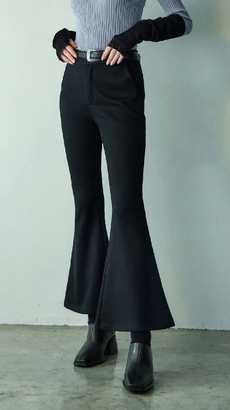 Comfy Chic Knitted Flare Trouser