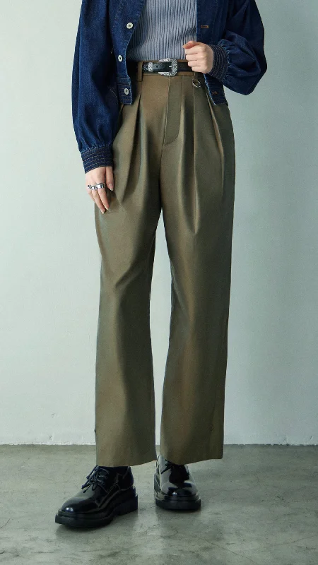 Summer Comfort Ladies Buckle Wide Leg Pants