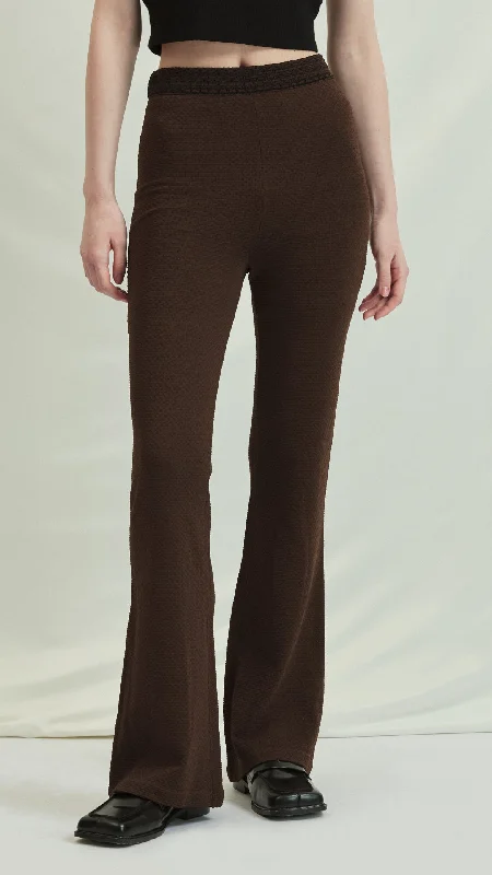 Elegant Series Flared Knit Pants