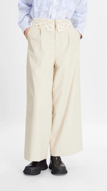 Casual Chic Wear Faux Leather Pants