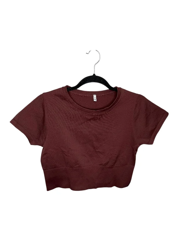 Comfortable Fitwear Athletic Top Short Sleeve By Aerie In Bronze, Size: 8