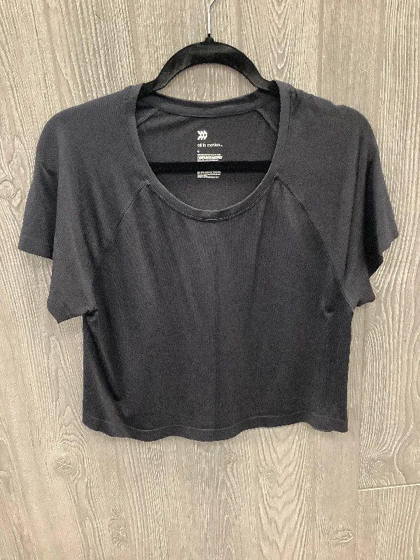 Casual Comfort Athletic Top Short Sleeve By All In Motion In Black, Size: S