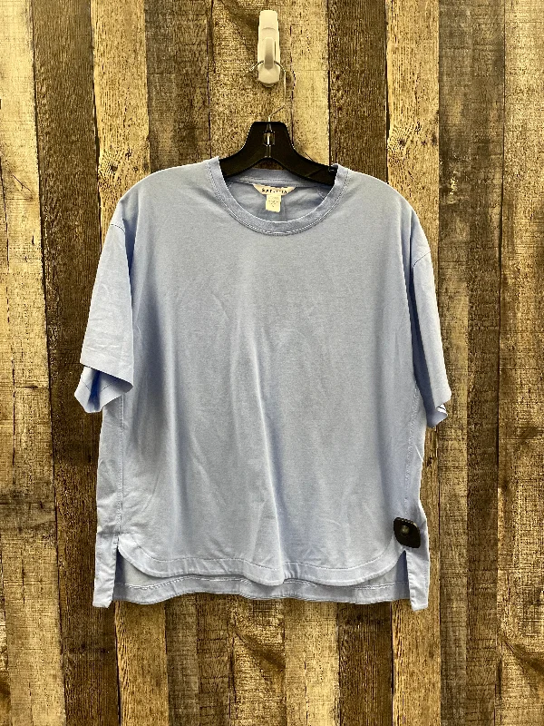 Loose Fit Athletic Top Short Sleeve By Athleta In Blue, Size: M
