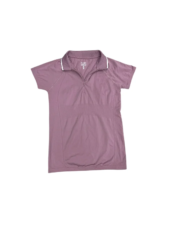 Modernism Athletic Top Short Sleeve By Athleta In Purple, Size: M