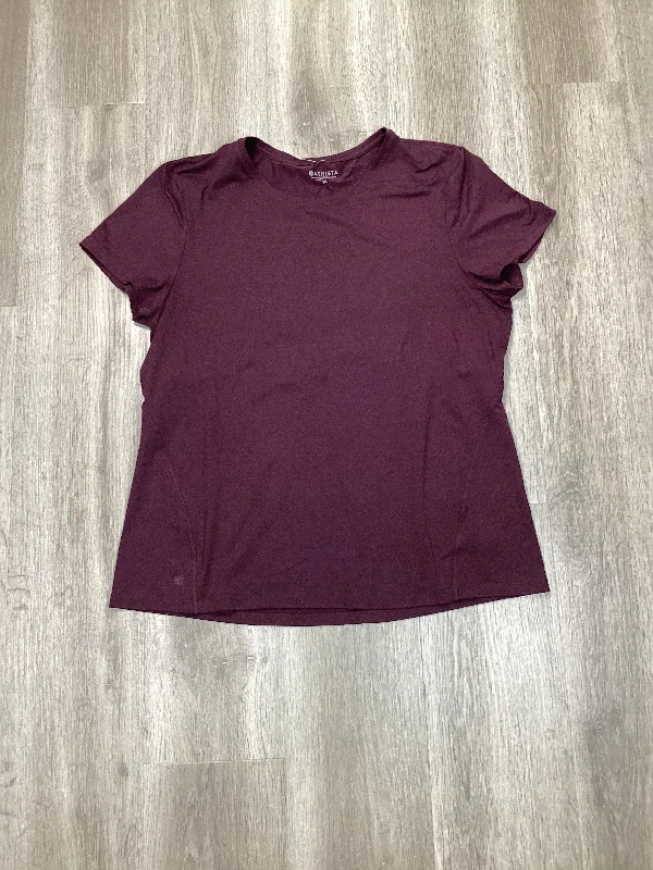 Athletic Top Short Sleeve By Athleta In Purple, Size: Xl