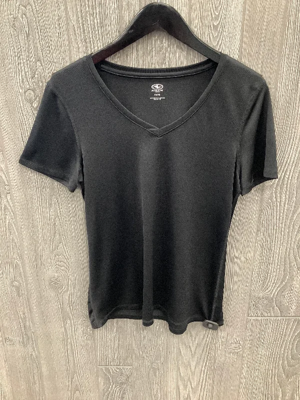 Versatile Style Athletic Top Short Sleeve By Athletic Works In Black, Size: S