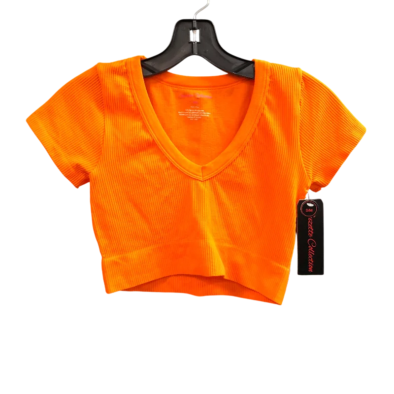 Weekend Wear Athletic Top Short Sleeve By Cmc In Orange, Size: S