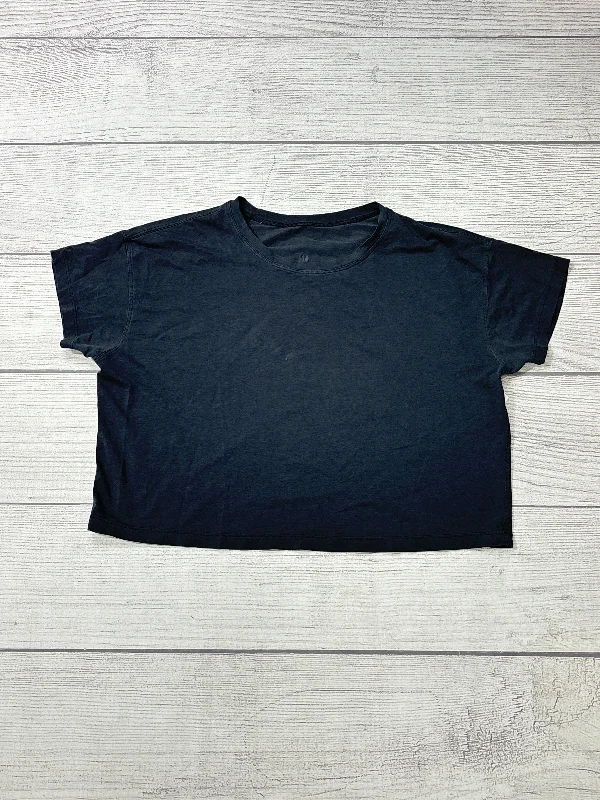 Trendy Looks Athletic Top Short Sleeve By Lululemon In Black, Size: M