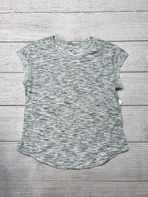Perfect Tailoring Athletic Top Short Sleeve By Lululemon In Grey, Size: M