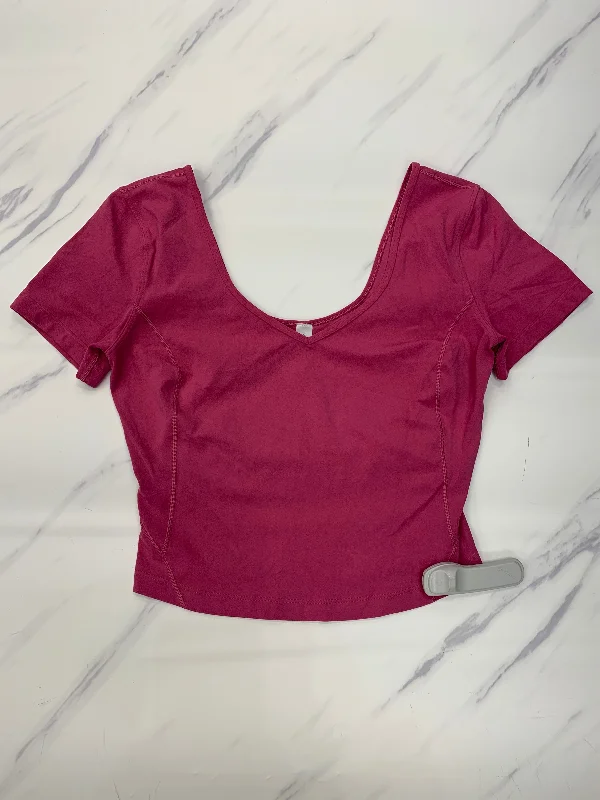 Versatile Items Athletic Top Short Sleeve By Lululemon In Pink, Size: 6