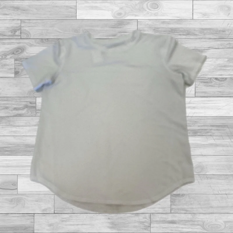 Classic Style Athletic Top Short Sleeve By Lululemon In White, Size: S