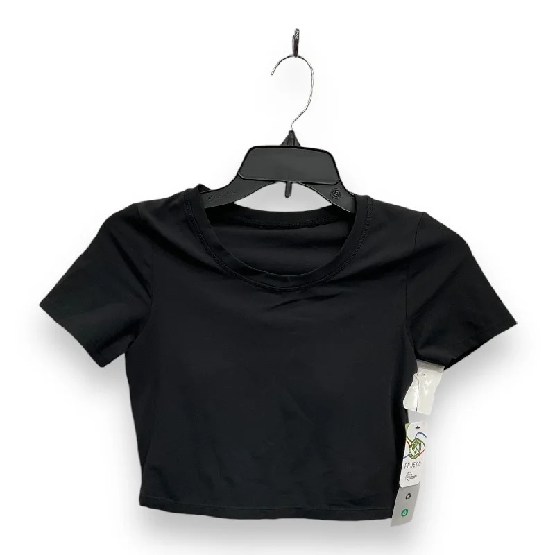 Soft Wear Athletic Top Short Sleeve By Mono B In Black, Size: S