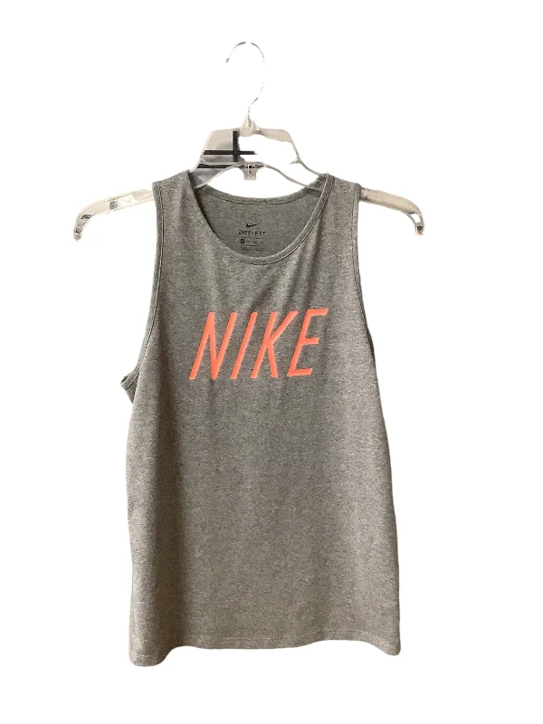 Casual Comfort Wear Athletic Top Short Sleeve By Nike Apparel In Blue, Size: S