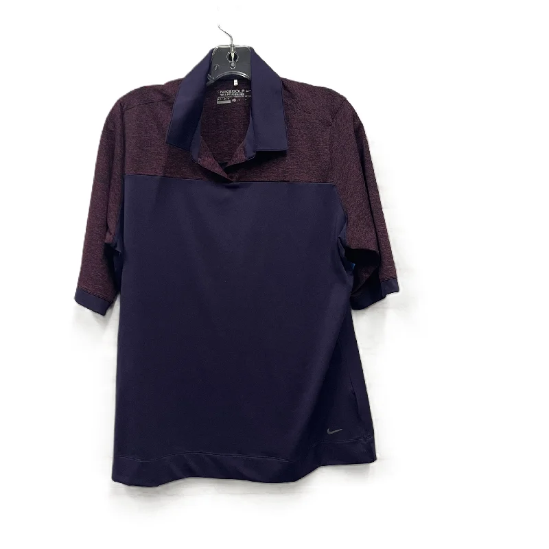 Modern Tailoring Athletic Top Short Sleeve By Nike Apparel In Purple, Size: Xl