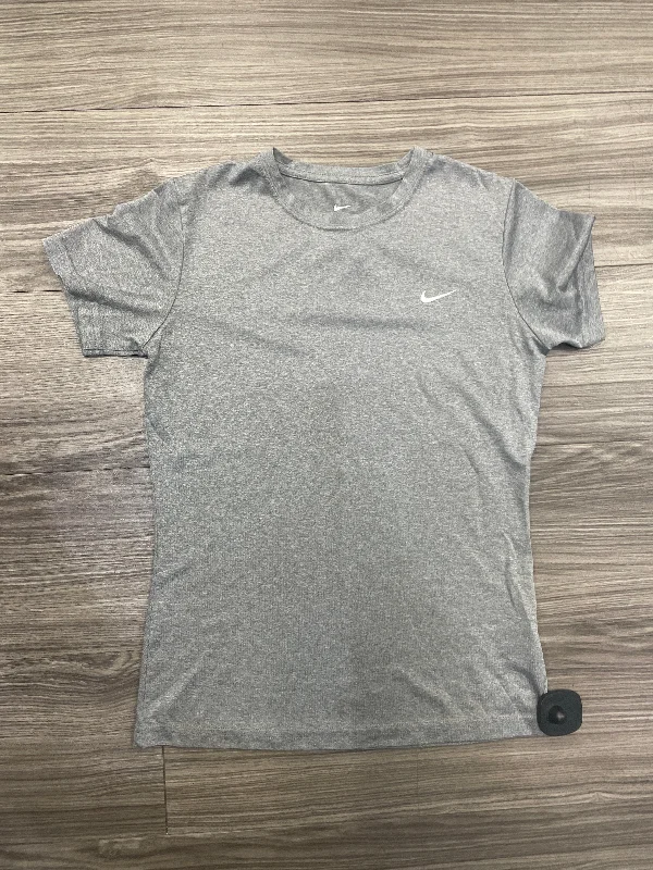 Youthful Vitality Athletic Top Short Sleeve By Nike In Grey, Size: S