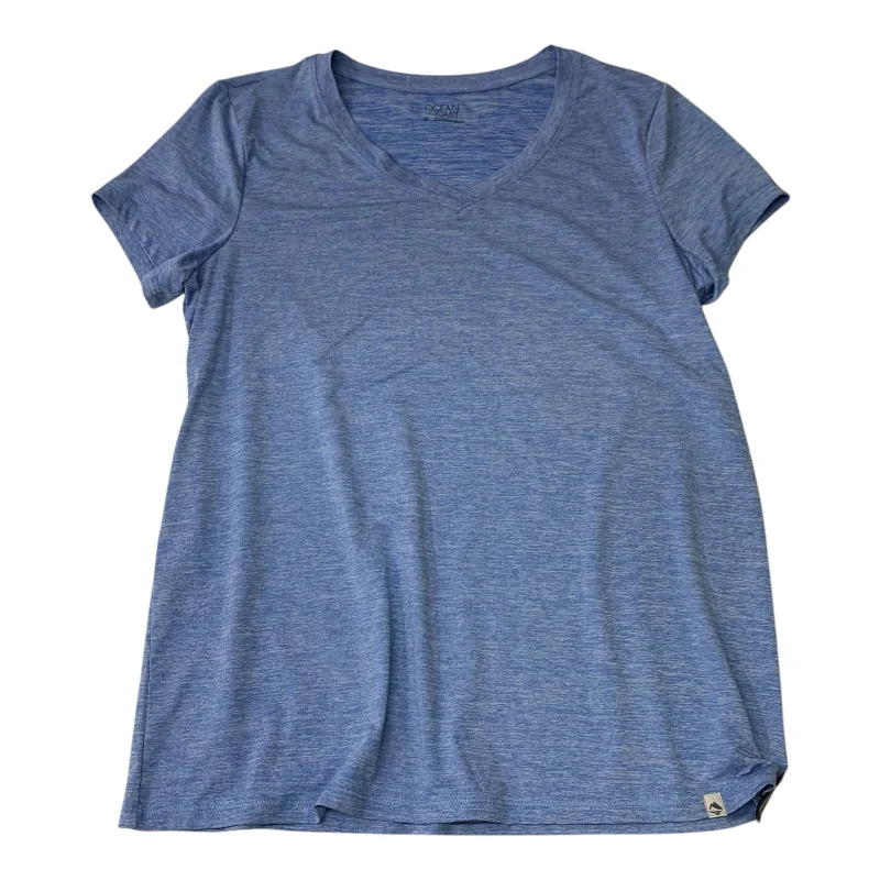 Athletic Top Short Sleeve By Ocean + Coast  In Blue, Size: S