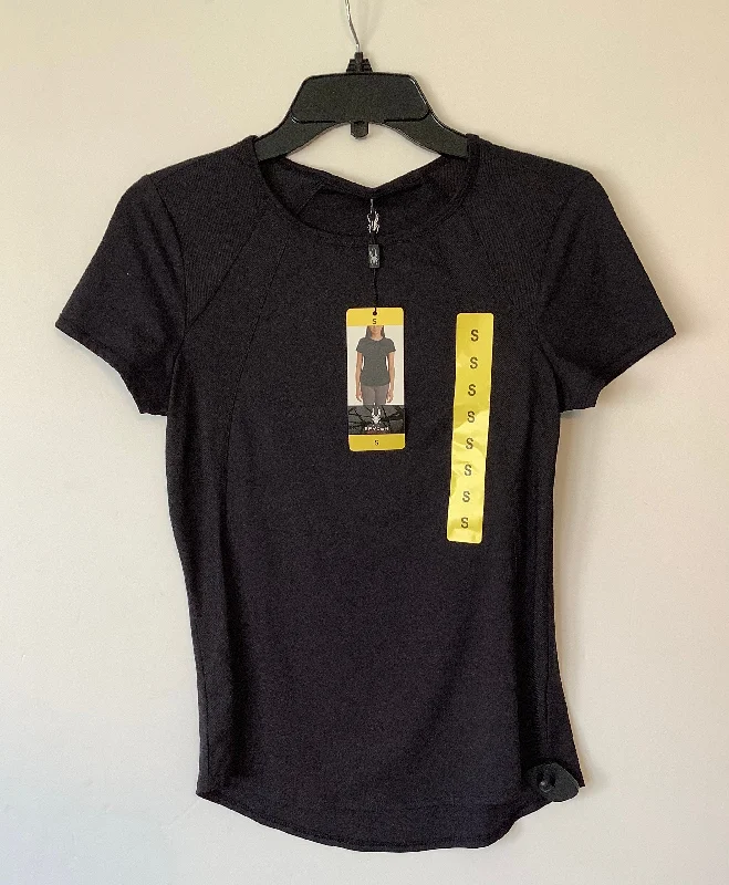 High-end Sense Athletic Top Short Sleeve By Spyder In Black, Size: S