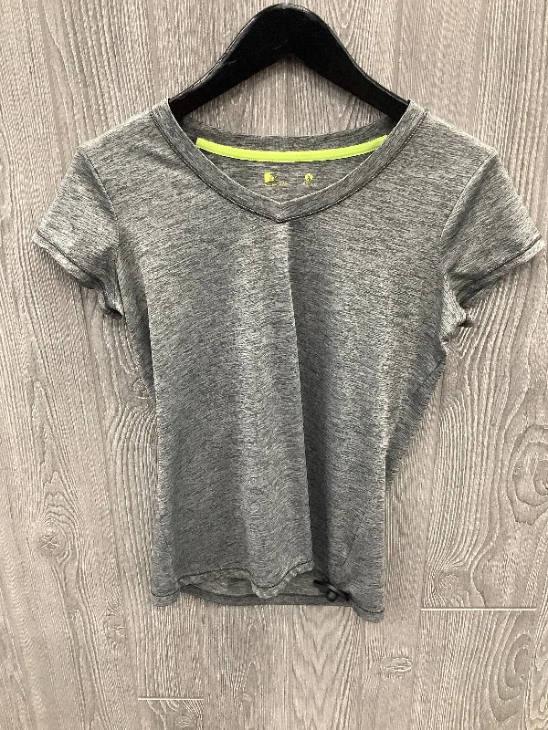 Everyday Style Athletic Top Short Sleeve By Xersion In Grey, Size: S