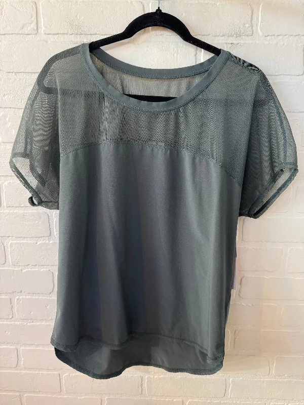 Athletic Top Short Sleeve By Zella In Green, Size: S