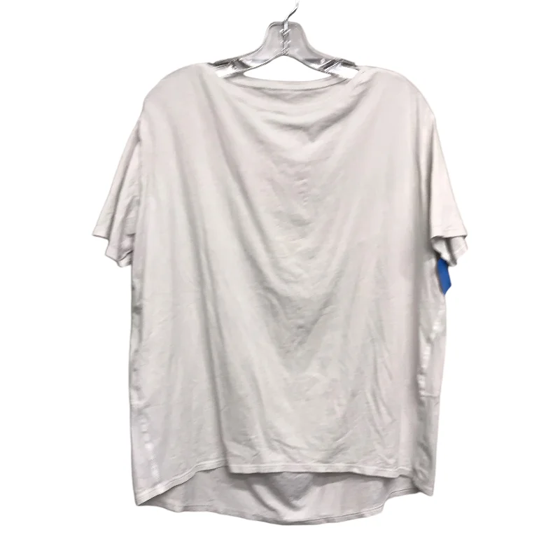 Breathable Comfort Athletic Top Ss By Lululemon In White, Size:M