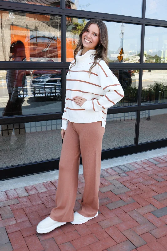 Cozy Casual Pants- Auburn