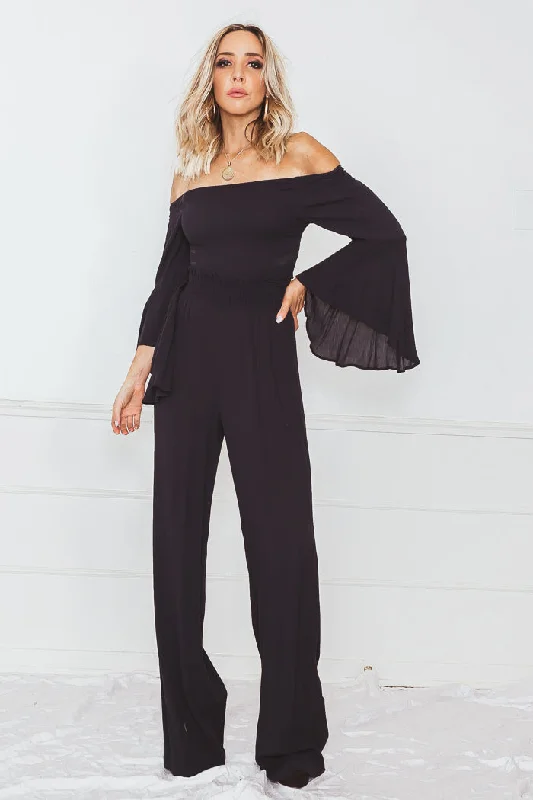 Cool Summer Crop Top & Pant Set - Navy