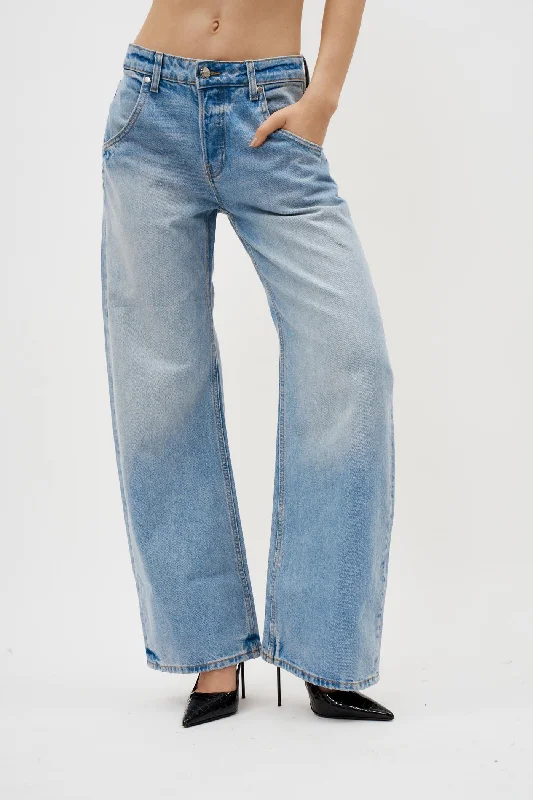 Luxury Classic Enzo Mid Rise Barrel Laguna Jean