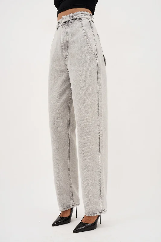 Floral Prints Get Up Cement Jeans