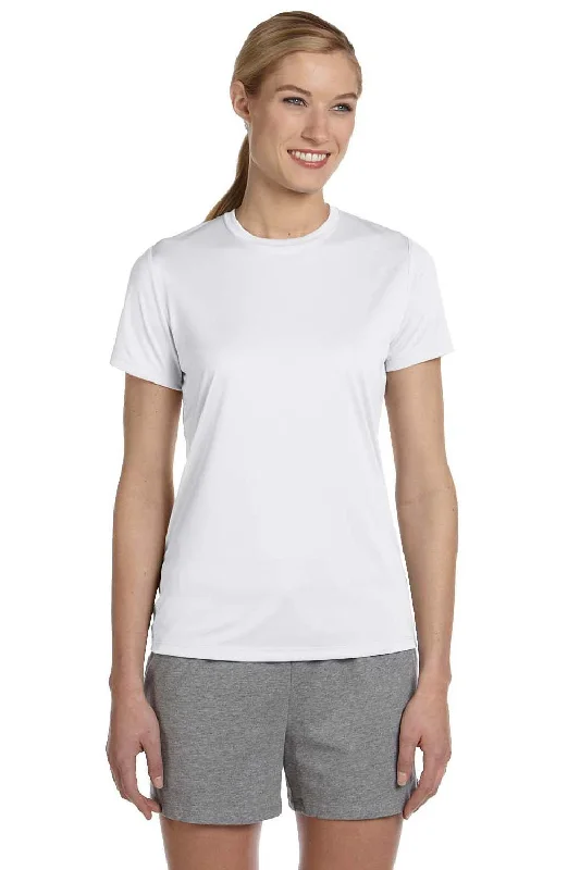 Trendy Dresses Hanes Womens Cool DRI FreshIQ Moisture Wicking Short Sleeve Crewneck T-Shirt - White Trendy Dresses Hanes Womens Cool DRI FreshIQ Moisture Wicking Short Sleeve Crewneck T-Shirt - White