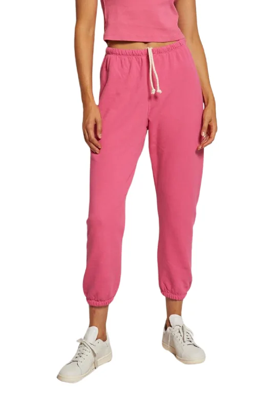 Johnny Sweatpants in Peony