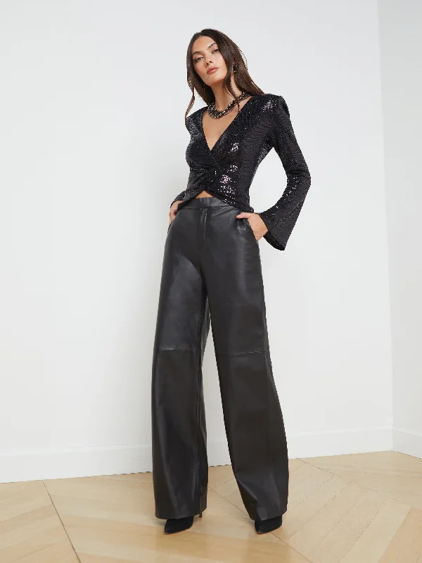 Elegant Design Livvy Leather Trouser