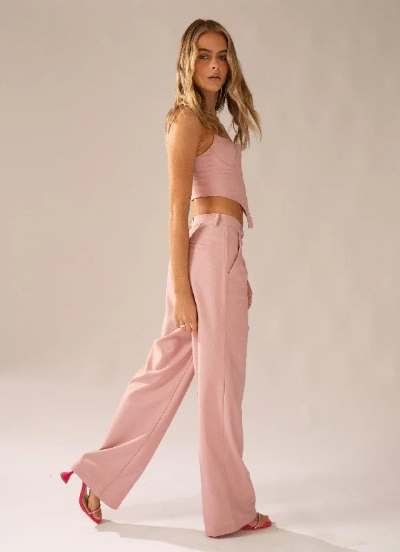 High-end Design Magdalena Suit Pants - Lovers Pink
